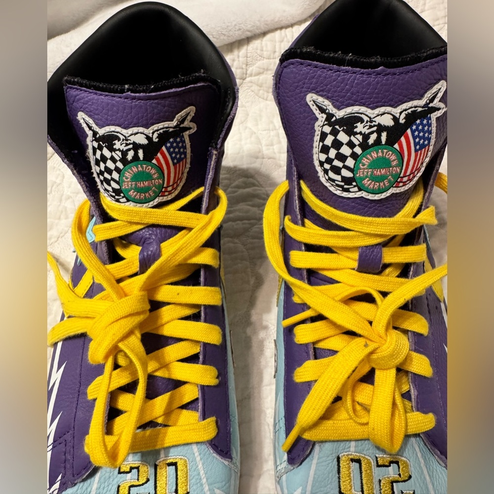 Converse Chinatown Market x Chuck 70 High Lakers Championship Shoes. Size 10